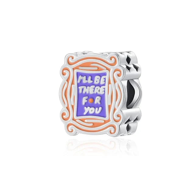 Amarante Jewelry Friends TV Series Ill be There for You Charm Peephole Frame Charm