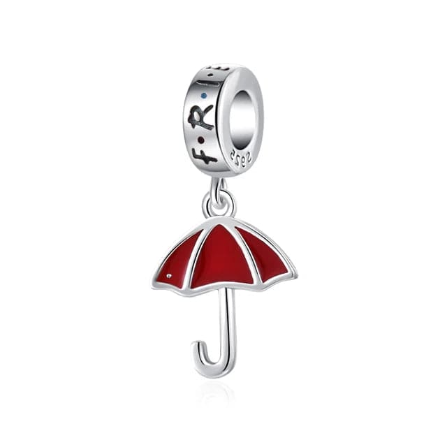 Amarante Jewelry Friends TV Series Red Umbrella Dangle Charm