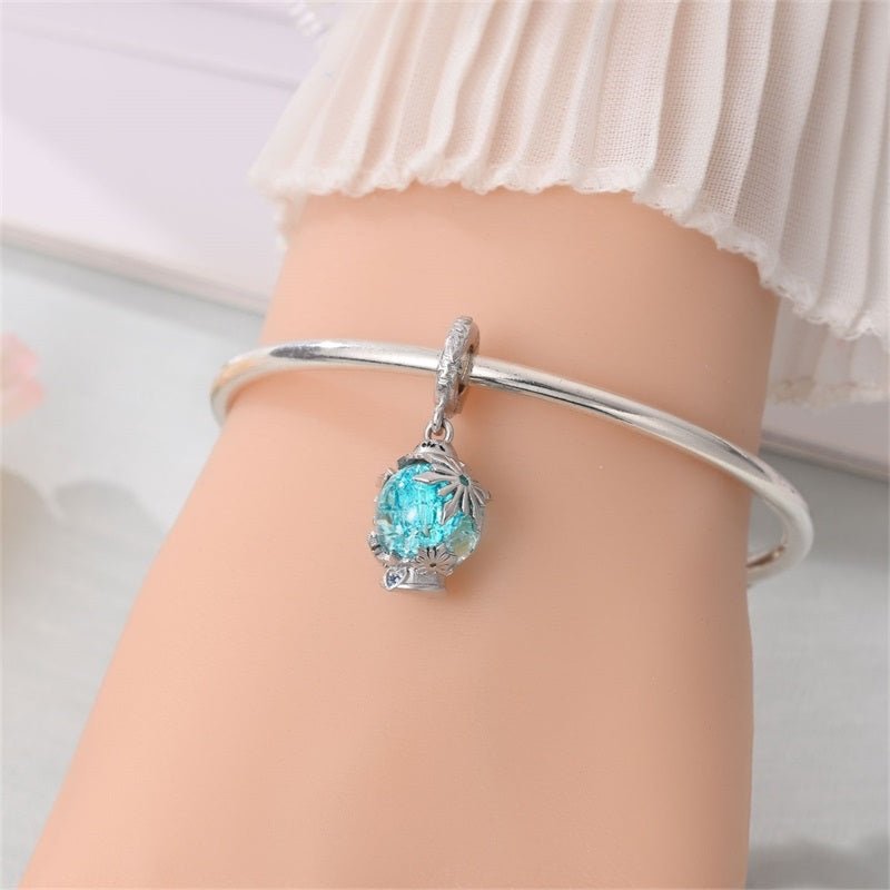 Amarante Jewelry Frozen Crystal Globe Dangle Charm