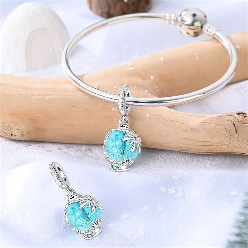 Amarante Jewelry Frozen Crystal Globe Dangle Charm