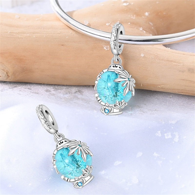 Amarante Jewelry Frozen Crystal Globe Dangle Charm