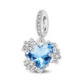Amarante Jewelry Frozen Heart Snowflake Dangle Charm