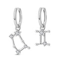 Amarante Jewelry Gemini Constellation Zodiac Hoop Earrings