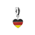 Amarante Jewelry Germany Heart Flag Dangle Charm