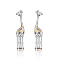 Amarante Jewelry Giraffe Drop Earrings with Enamel Details
