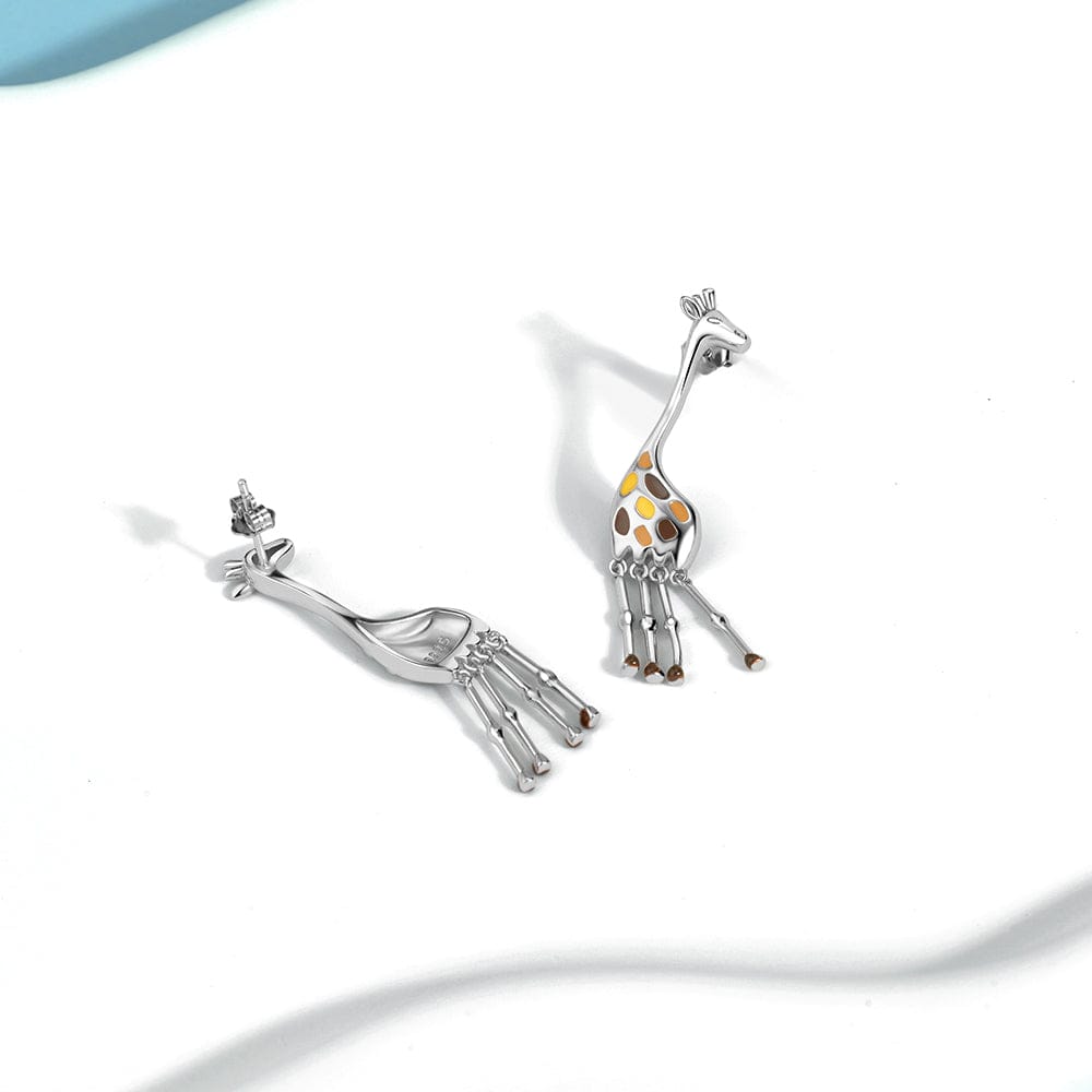 Amarante Jewelry Giraffe Drop Earrings with Enamel Details