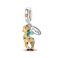 Amarante Jewelry Giraffe with Leaves Dangle Charm