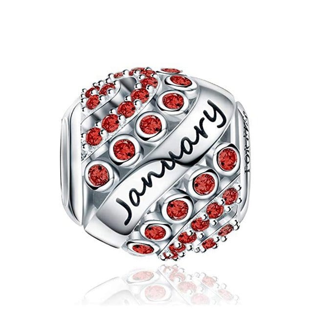 Amarante Jewelry Glittering Birthstone Bead Charms