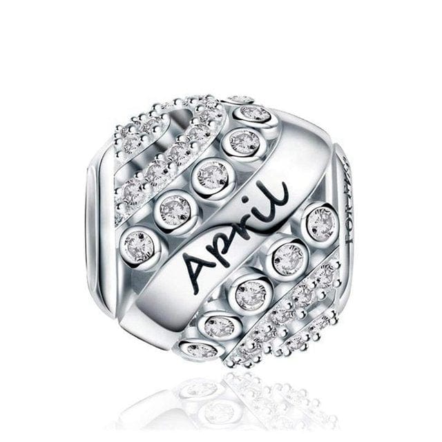 Amarante Jewelry Glittering Birthstone Bead Charms