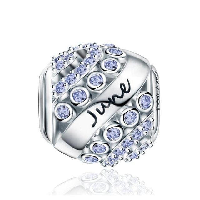 Amarante Jewelry Glittering Birthstone Bead Charms