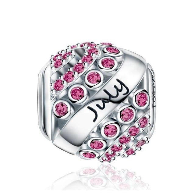 Amarante Jewelry Glittering Birthstone Bead Charms