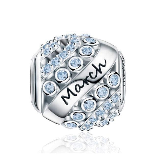Amarante Jewelry Glittering Birthstone Bead Charms