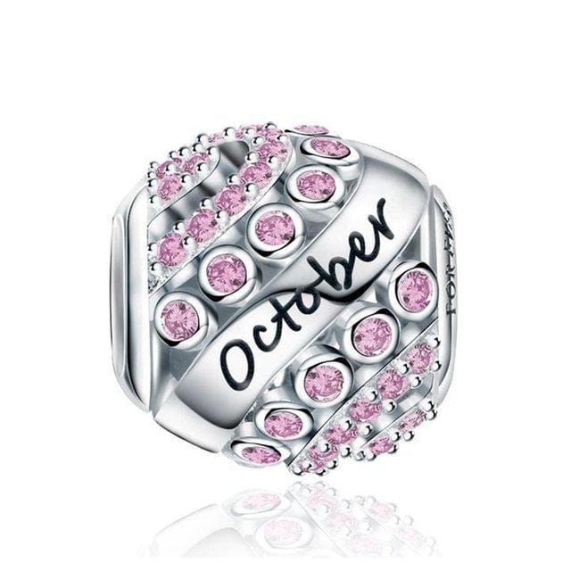 Amarante Jewelry Glittering Birthstone Bead Charms