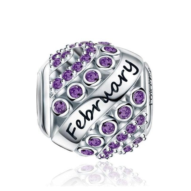 Amarante Jewelry Glittering Birthstone Bead Charms