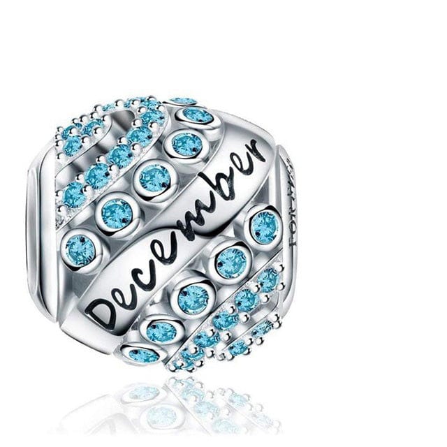 Amarante Jewelry Glittering Birthstone Bead Charms