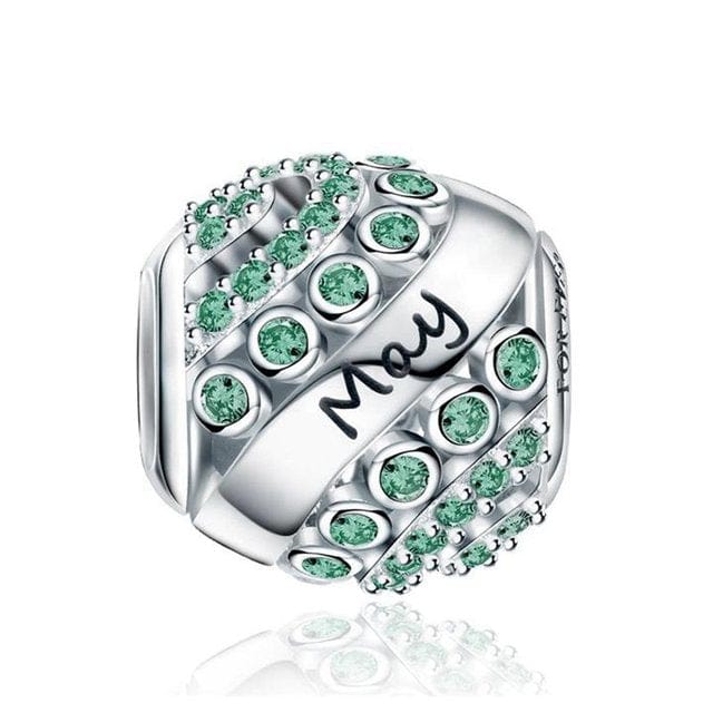 Amarante Jewelry Glittering Birthstone Bead Charms