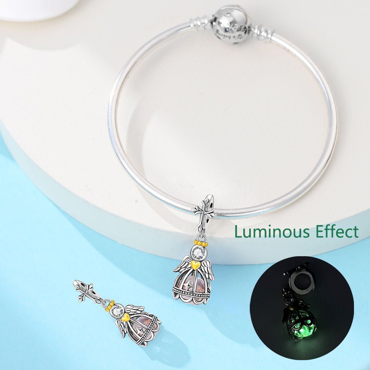 Amarante Jewelry Glow - in - the - Dark Angel Dangle Charm