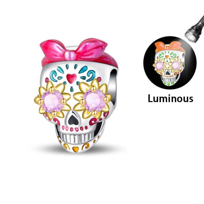 Amarante Jewelry Glow - in - the - Dark Barbie Skull Charm