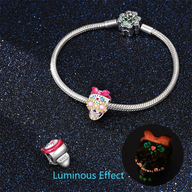 Amarante Jewelry Glow - in - the - Dark Barbie Skull Charm