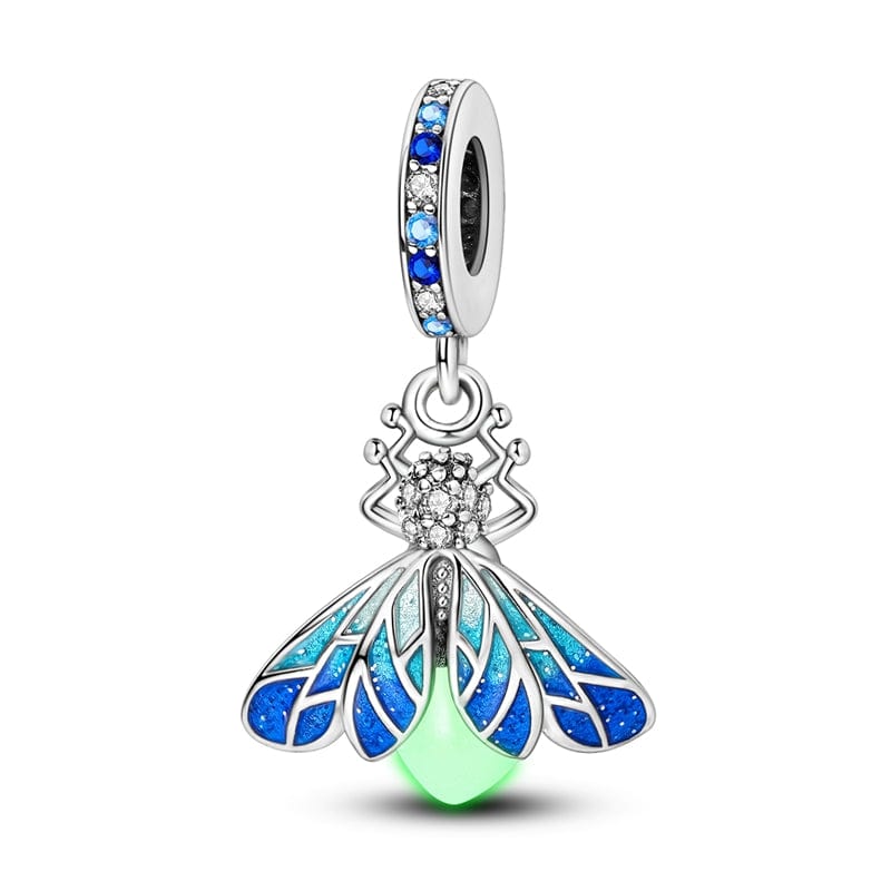 Amarante Jewelry Glow - in - the - dark Blue Firefly Dangle Charm