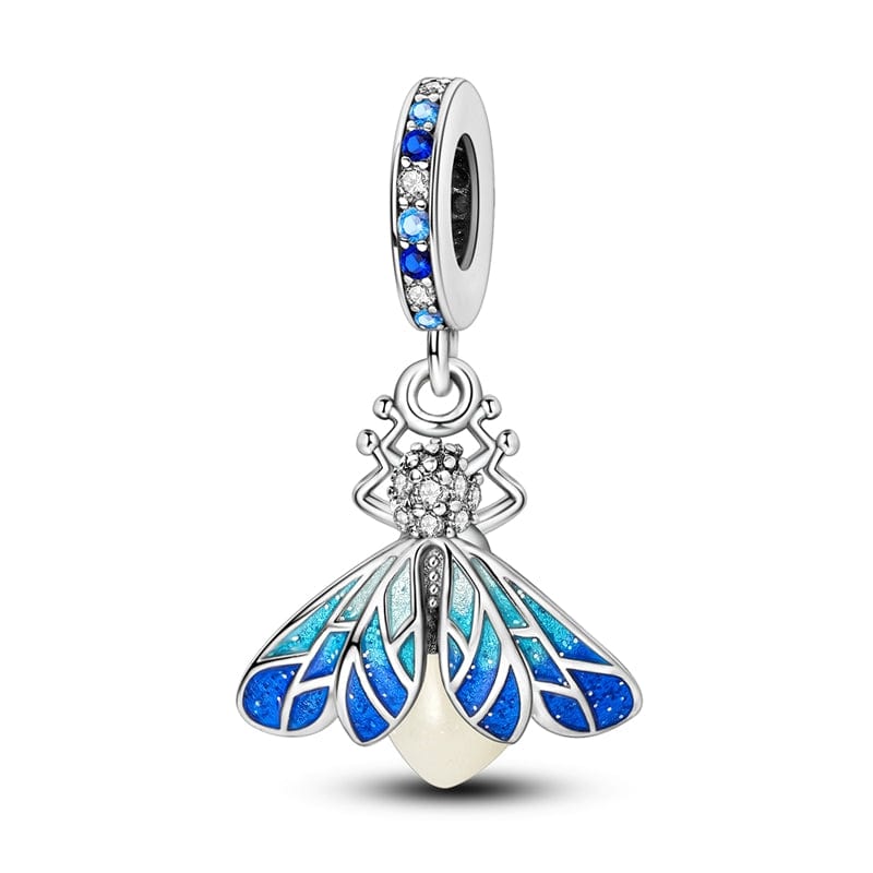 Amarante Jewelry Glow - in - the - dark Blue Firefly Dangle Charm