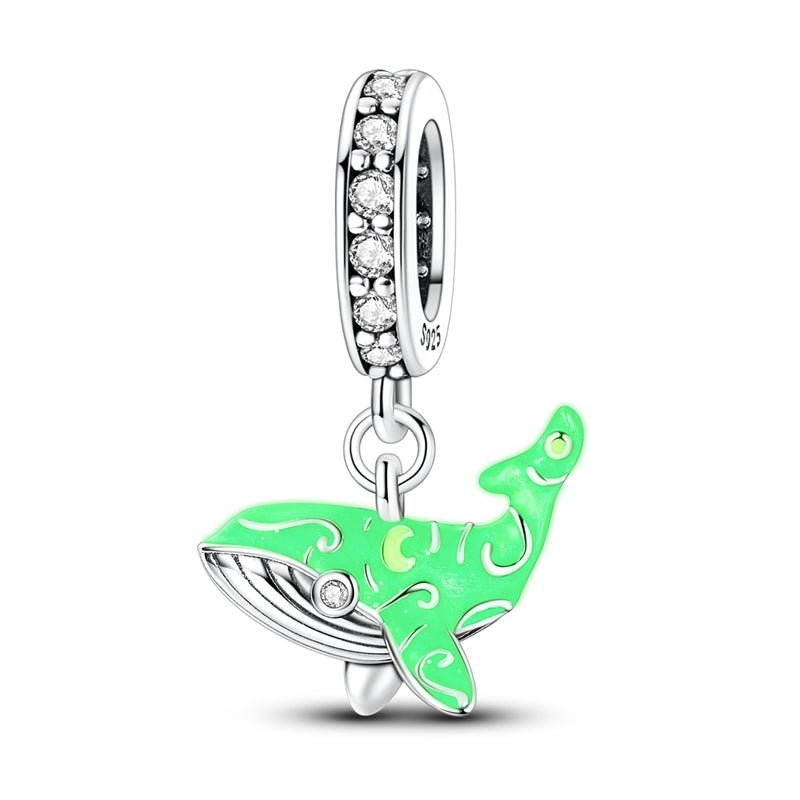 Amarante Jewelry Glow - in - the - Dark Blue Whale Dangle Charm