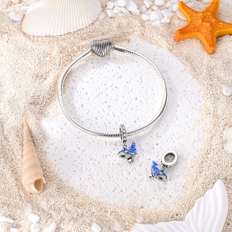 Amarante Jewelry Glow - in - the - Dark Blue Whale Dangle Charm