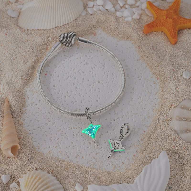 Amarante Jewelry Glow - in - the - Dark Cosmic Stingray Dangle Charm
