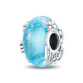 Amarante Jewelry Glow in the Dark Luminous Blue Murano Charm