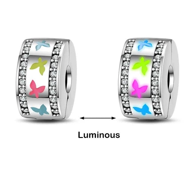 Amarante Jewelry Glow in the Dark Luminous Butterflies Charm