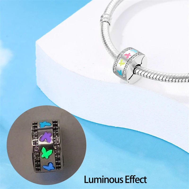 Amarante Jewelry Glow in the Dark Luminous Butterflies Charm