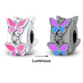 Amarante Jewelry Glow in the Dark Luminous Butterflies Clip Charm