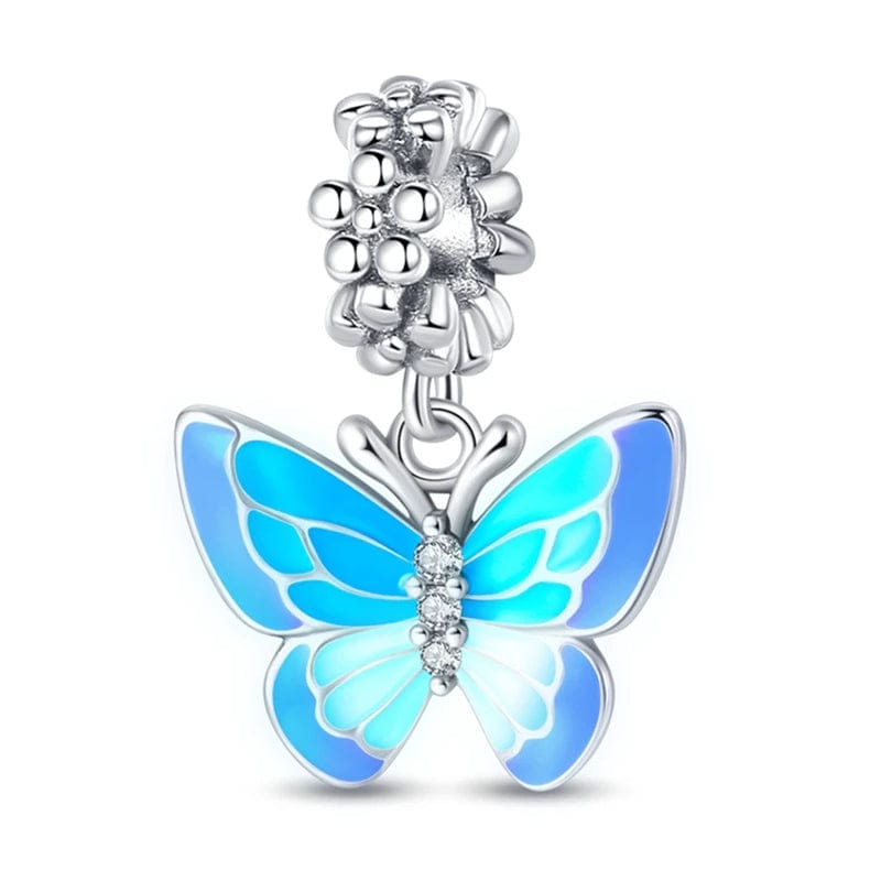 Amarante Jewelry Glow in the Dark Luminous Butterfly Dangle Charm