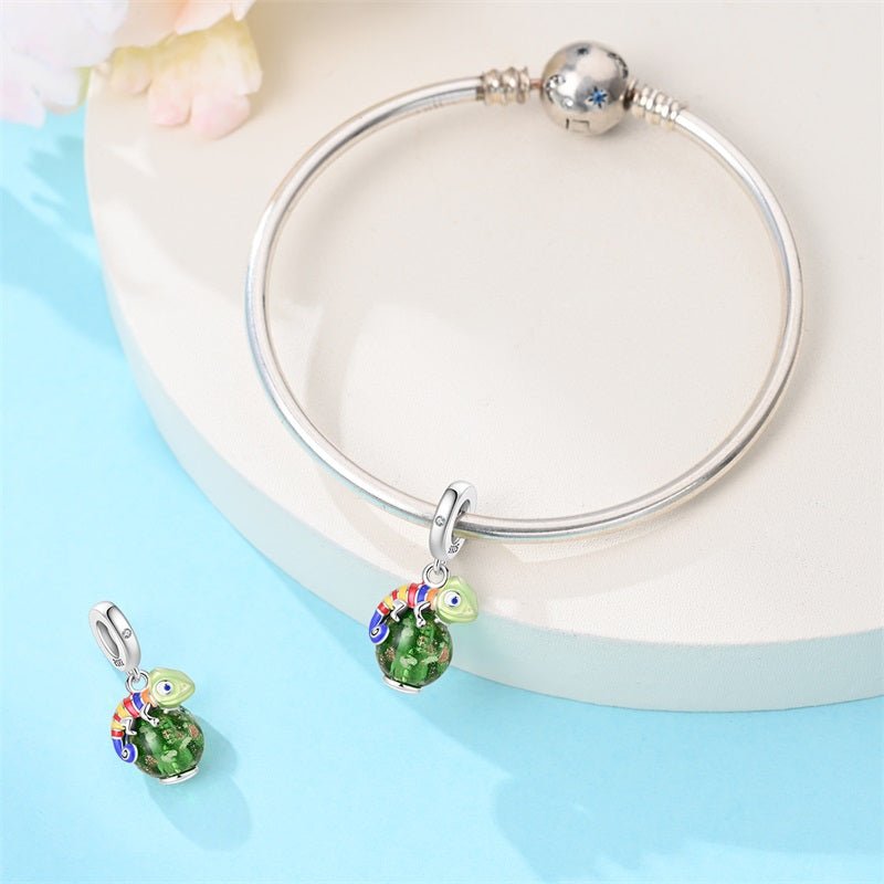 Amarante Jewelry Glow in the Dark Luminous Chameleon Dangle Charm