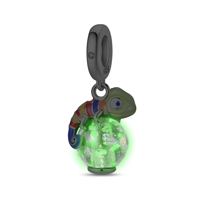 Amarante Jewelry Glow in the Dark Luminous Chameleon Dangle Charm