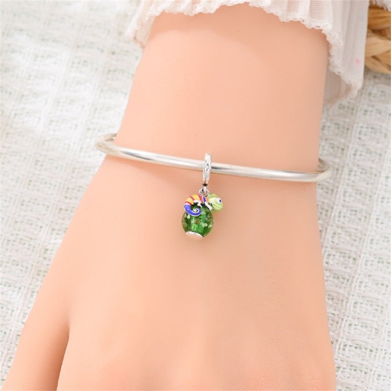 Amarante Jewelry Glow in the Dark Luminous Chameleon Dangle Charm