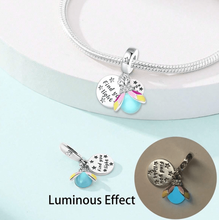 Amarante Jewelry Glow in the Dark Luminous Firefly Charm