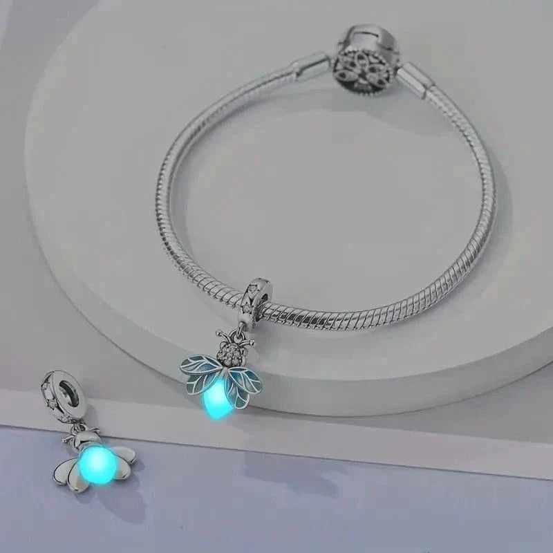 Amarante Jewelry Glow in the Dark Luminous Firefly Dangle Charm
