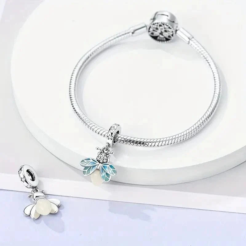 Amarante Jewelry Glow in the Dark Luminous Firefly Dangle Charm