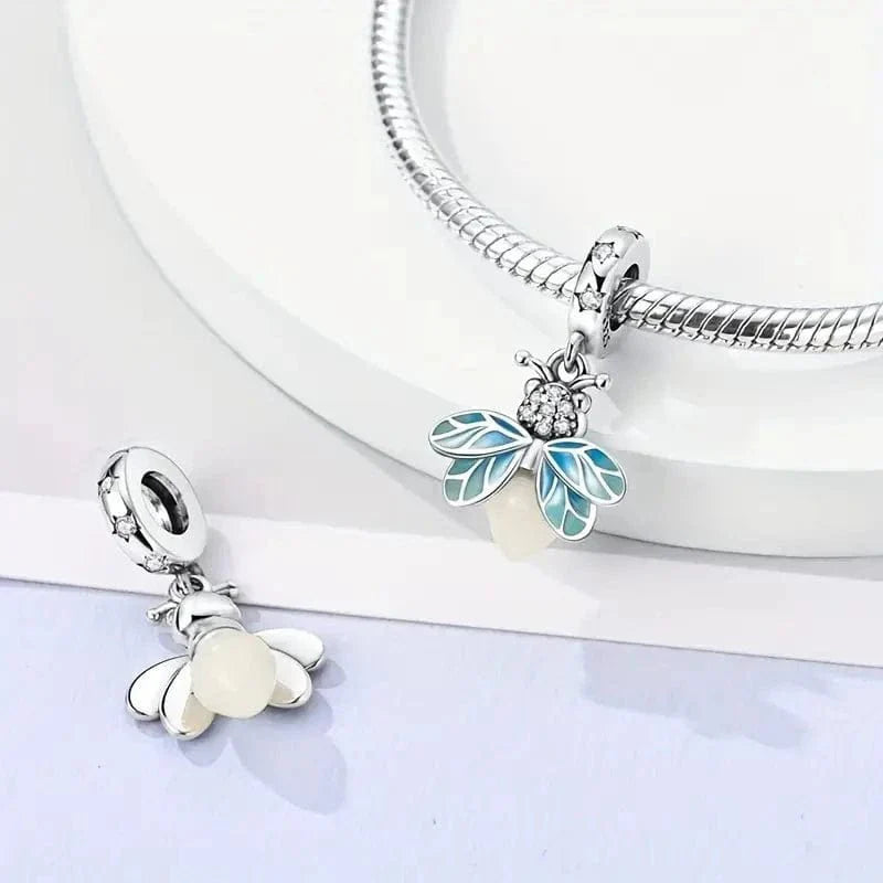 Amarante Jewelry Glow in the Dark Luminous Firefly Dangle Charm