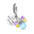 Amarante Jewelry Glow in the Dark Luminous Honey Bee Dangle Charm