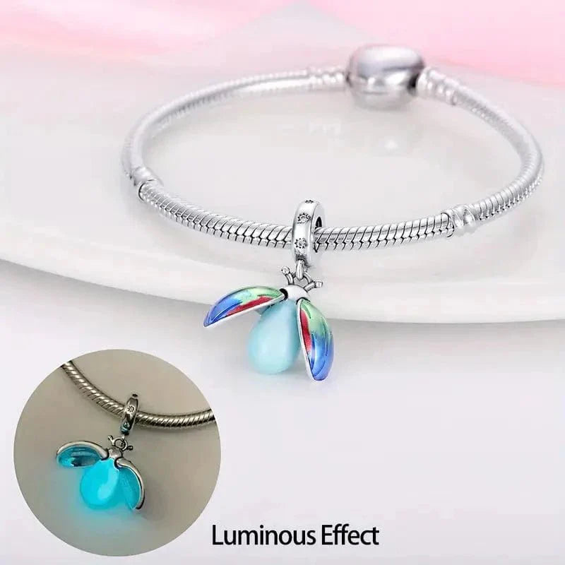 Amarante Jewelry Glow in the Dark Luminous Lady Bug Dangle Charm