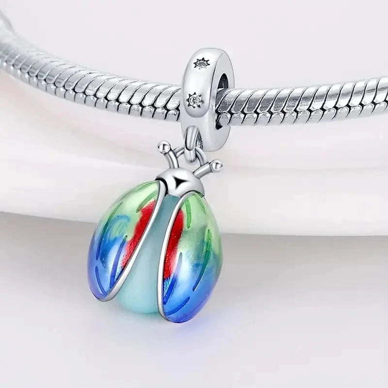 Amarante Jewelry Glow in the Dark Luminous Lady Bug Dangle Charm
