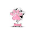 Amarante Jewelry Glow in the Dark Luminous Paw and Bone Charm