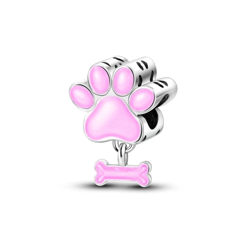 Amarante Jewelry Glow in the Dark Luminous Paw and Bone Charm