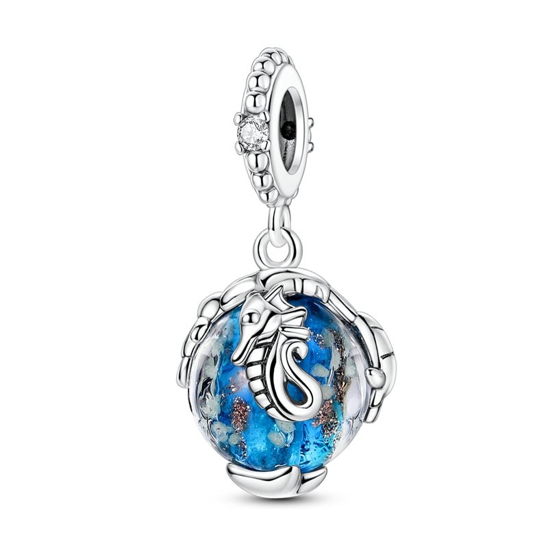 Amarante Jewelry Glow in the Dark Luminous Seahorse Dangle Charm