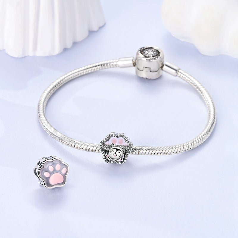Amarante Jewelry Glow in the Dark Luminous Smiling Cat Charm