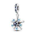 Amarante Jewelry Glow in the Dark Luminous Snowflake Dangle Charm