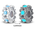 Amarante Jewelry Glow in the Dark Luminous Spacer Daisies Charm