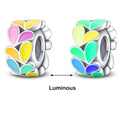 Amarante Jewelry Glow in the Dark Luminous Spacer Flowers Charm